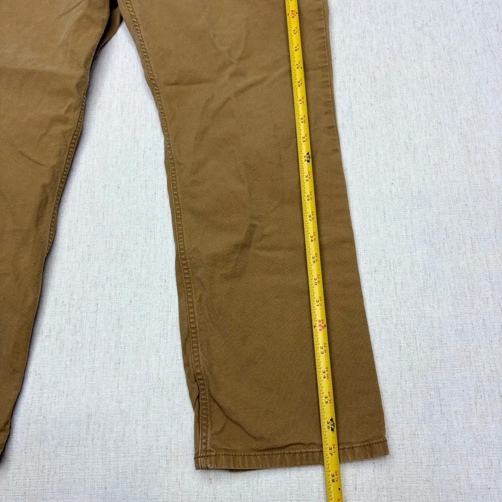 Carhartt Mens BN2517-M Rugged Flex Relaxed Fit Canvas Work Pants Brown 34x30